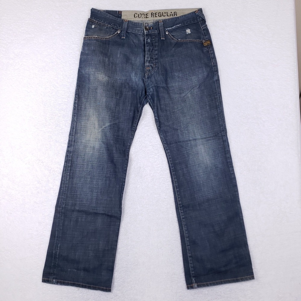 G-Star RAW Core‎ Regular Button Fly Jeans Dark Wash
